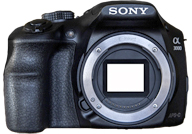 Sony A3000 with no lenses