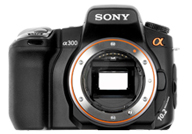 Sony Alpha 300 with no lenses