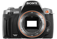 Sony Alpha 330 with no lenses