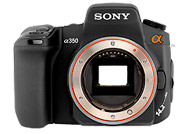 Sony Alpha 350 with no lenses