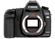 Canon EOS 5D Mark II with no lenses