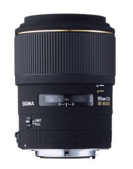 Sigma 105mm F2.8 EX DG Macro for Canon & Nikon mounts measurements 