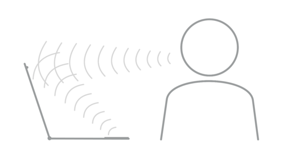 Illustration of the phenomenon of full duplex audio leakage in a conference call